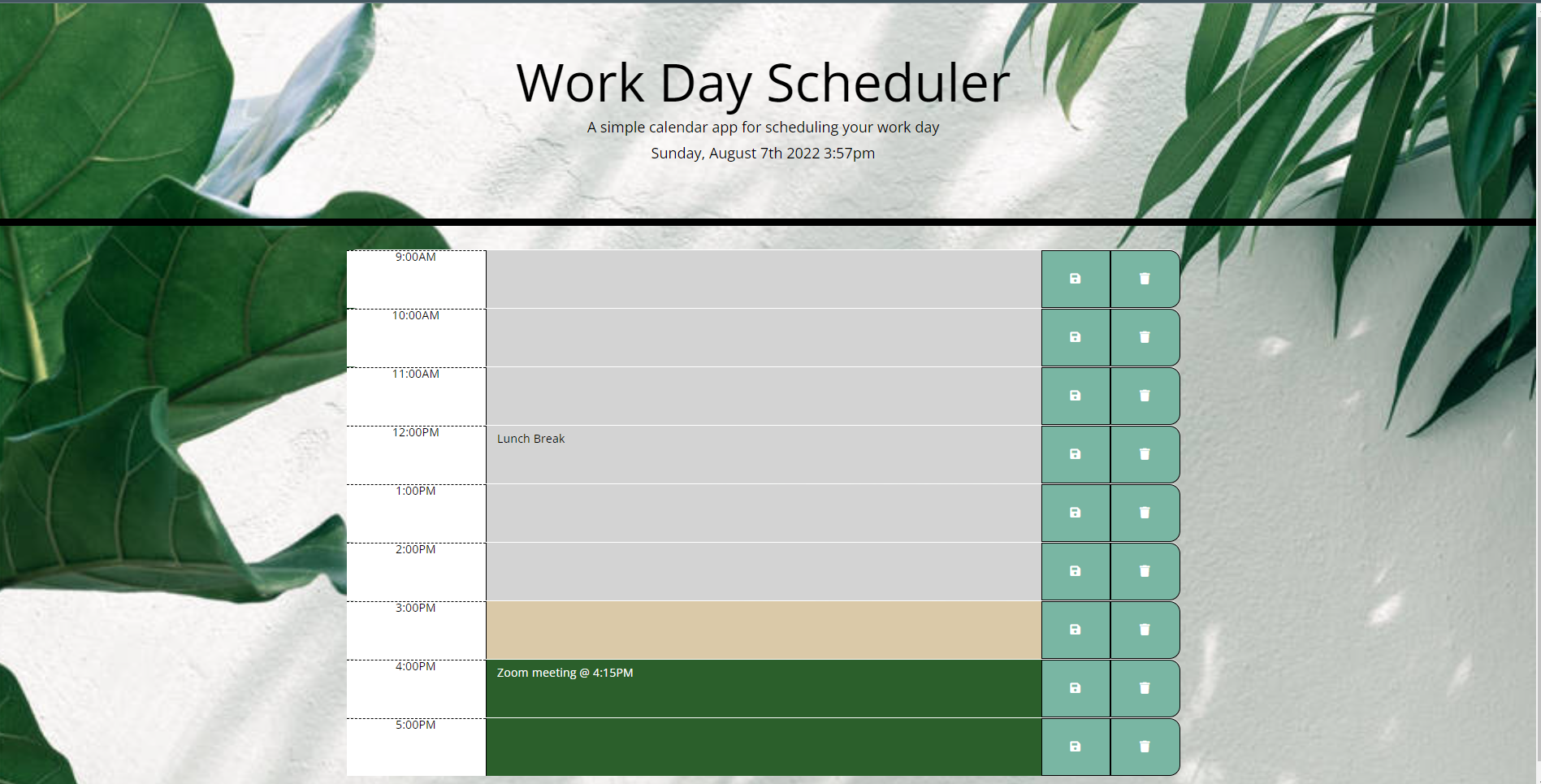 screenshot of my WhatsForDinner Project